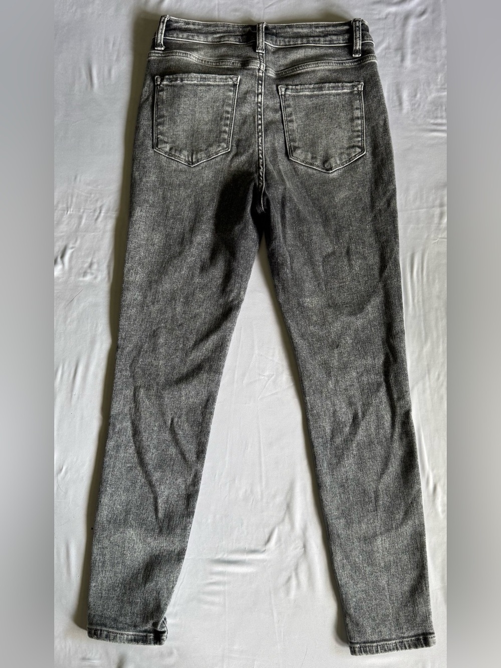 Flying Monkey High Rise Skinny Jeans Gray Acid Wash Women’s 29 Stretch Denim - Picture 10 of 10